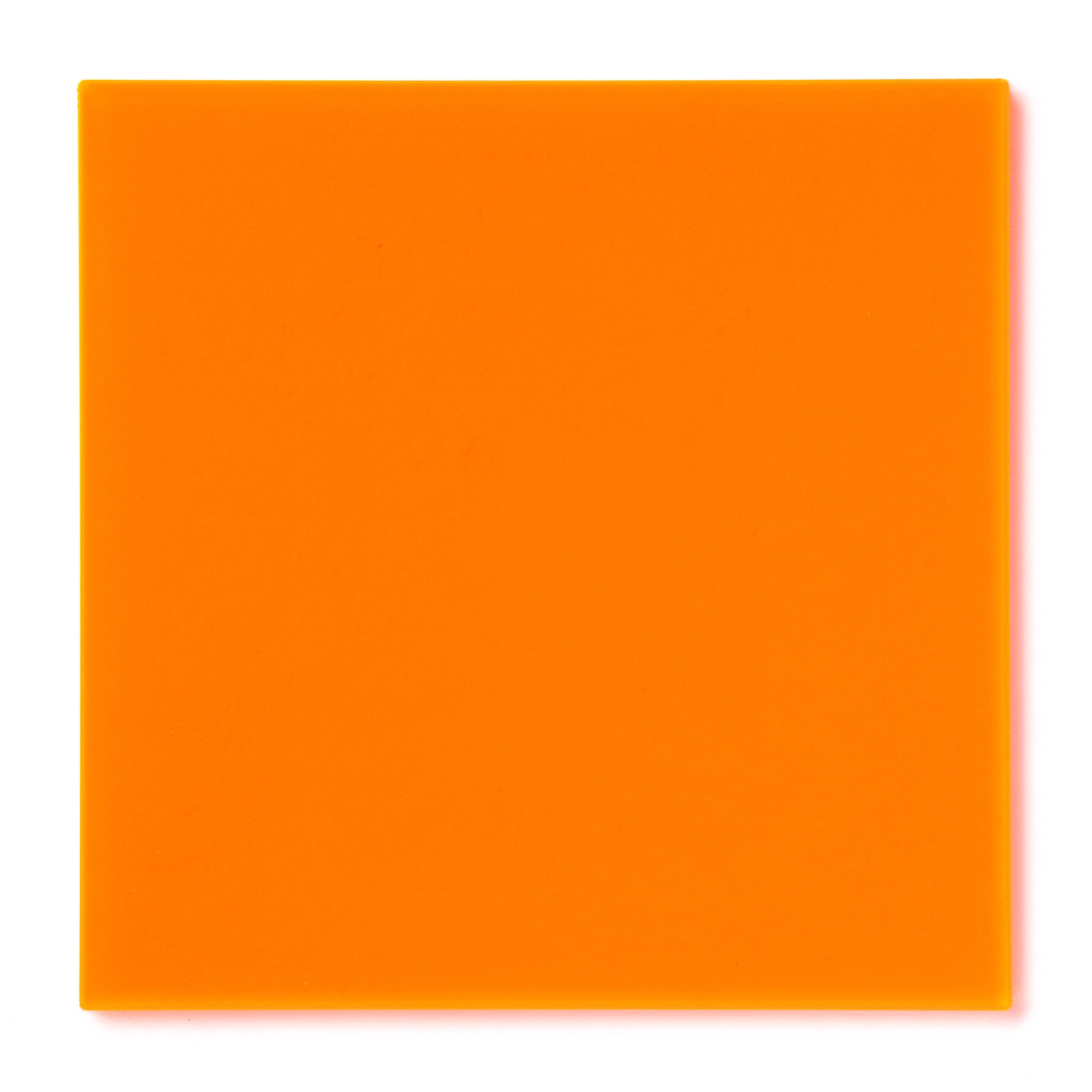 Orange Fluorescent Acrylic Plexiglass Sheet, color 6330