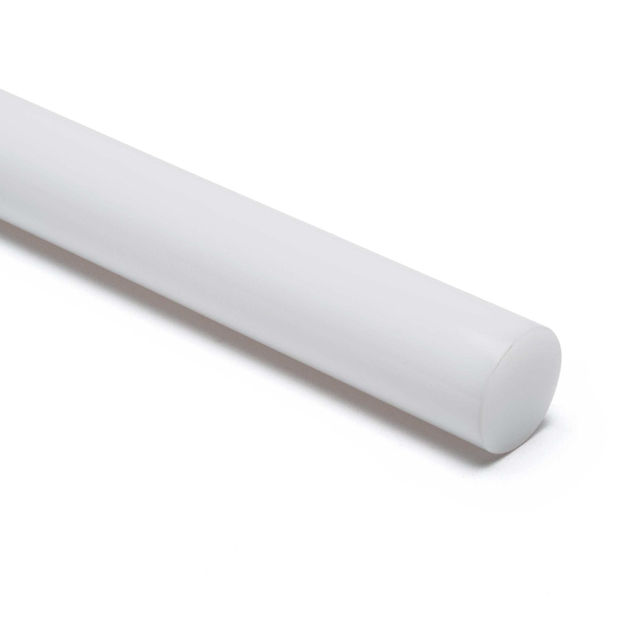 White Opaque Acrylic Round Rod