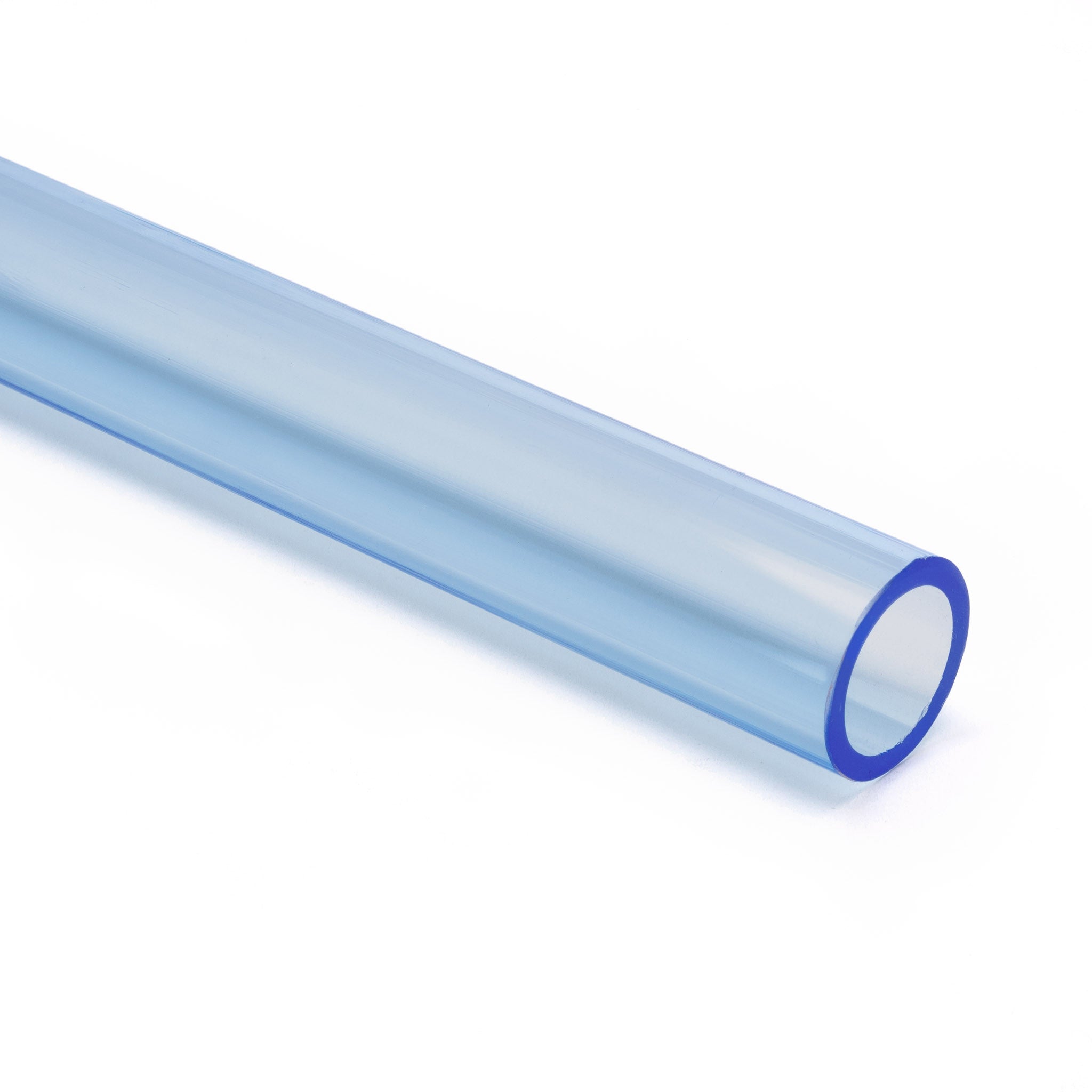 Blue Fluorescent Acrylic Round Tube