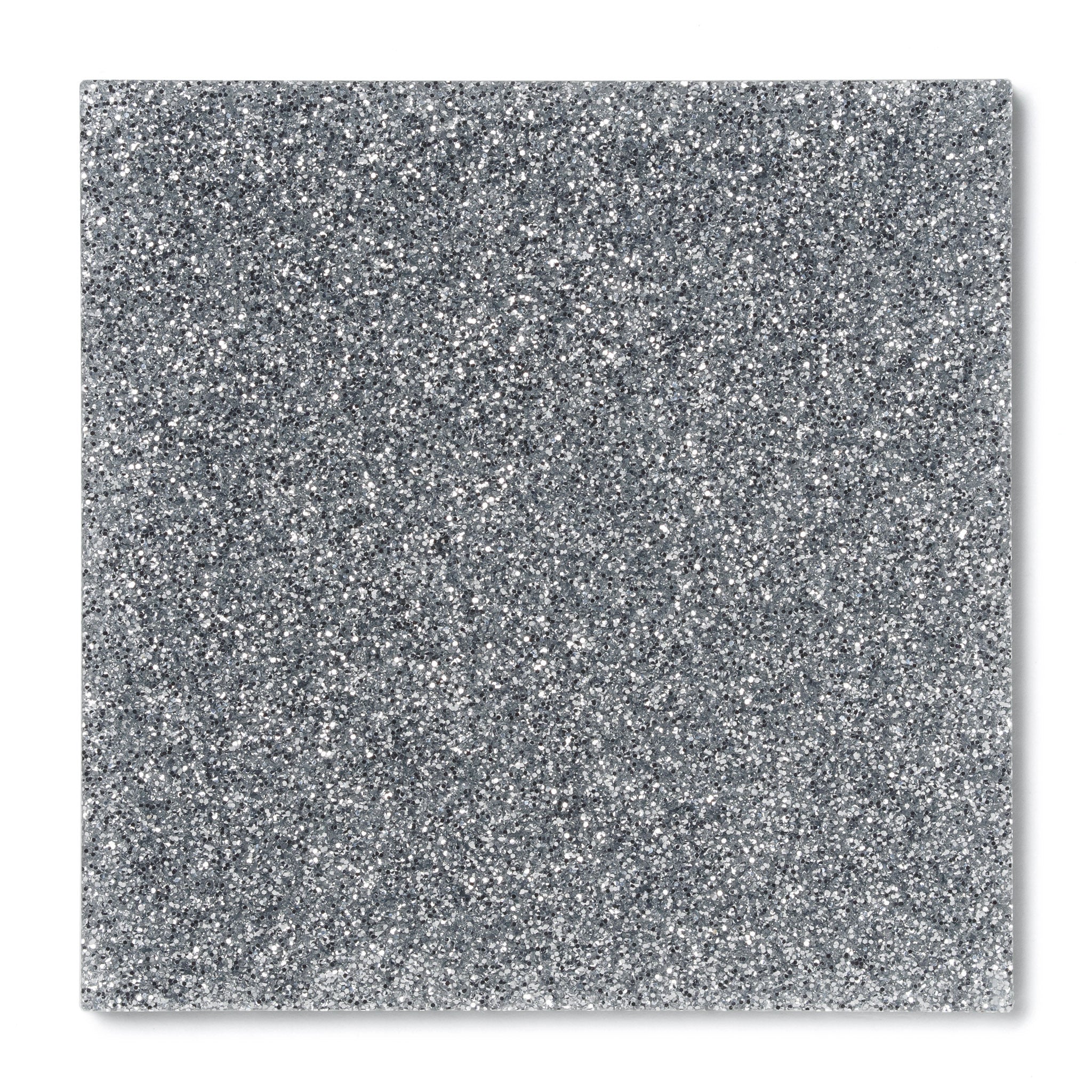 Silver Glitter Acrylic Plexiglass Sheet, color 9732D