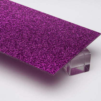 Fuschia Glitter Acrylic Plexiglass Sheet, color 9745D