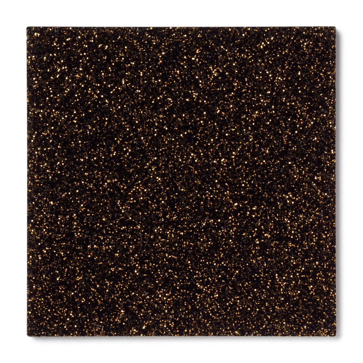 Black Gold Glitter Acrylic Plexiglass Sheet, color 9761A