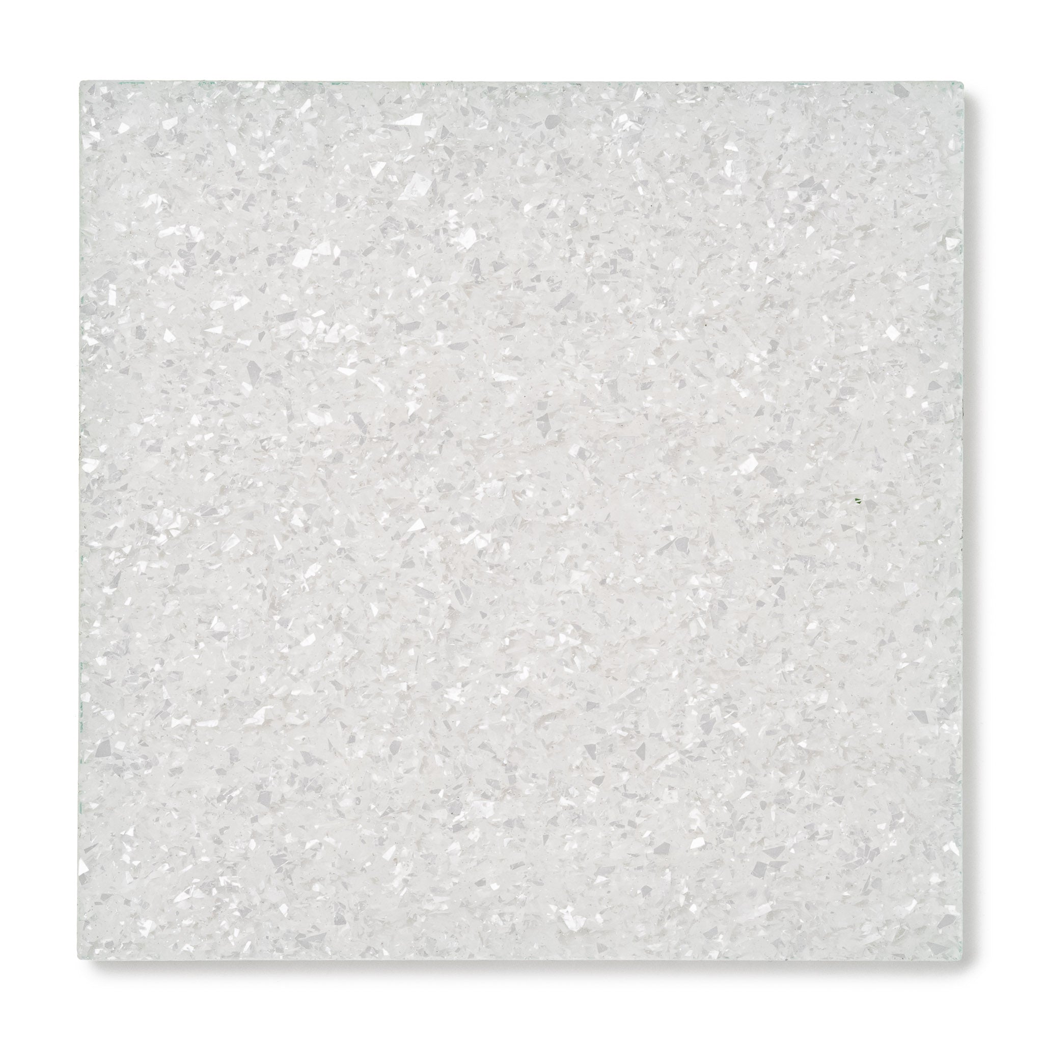 White Snow Flake Glitter Acrylic Sheet, Swatch View