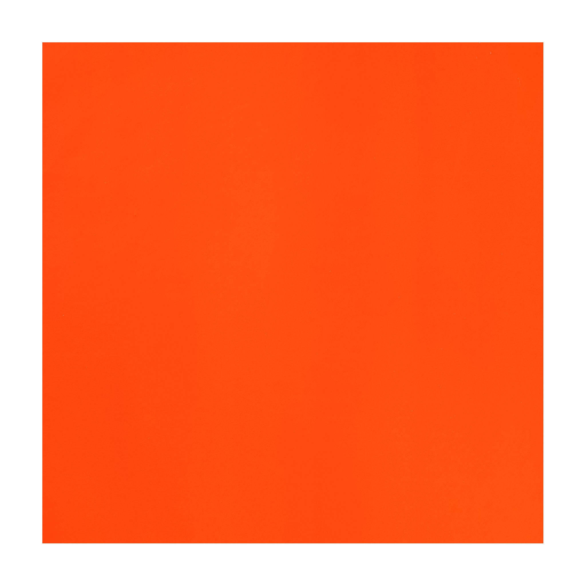 Fluorescent Orange Opaque Decorative Film